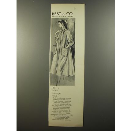 1954 Best & Co. Fleischman of California Housecoat Ad - Best's new lounge love