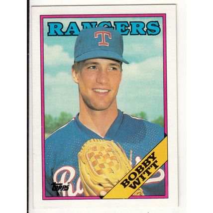 1988 Topps baseball card 747 Bobby Witt
