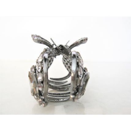Medium smoke gray crystal metal heart hair claw clip bridal clip