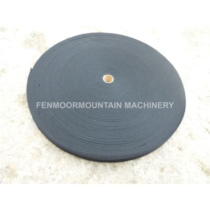 Genuine Coslan synthetic band, polypropylene woven border. 10m Black 30mm wide