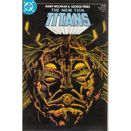 New Teen Titans 5 - 1985 - Perez - Very Fine/Near Mint