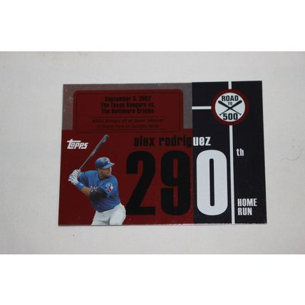 Alex Rodriguez 2007 Topps ROAD TO 500 ARHR290 Home Run #290