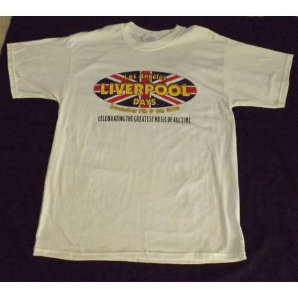 Beatles LIVERPOOL DAYS 2002 Convention White T-shirt, XL