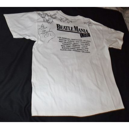 Beatles NEW! Beatle Mania Live 2004 T-shirt, Signed, XL