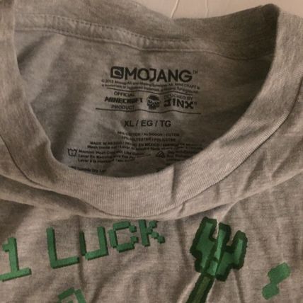 New Mine Craft Creeper Boys XL T-Shirt