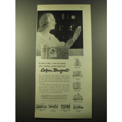 1959 Calgon Bouquet Advertisement - At home or away