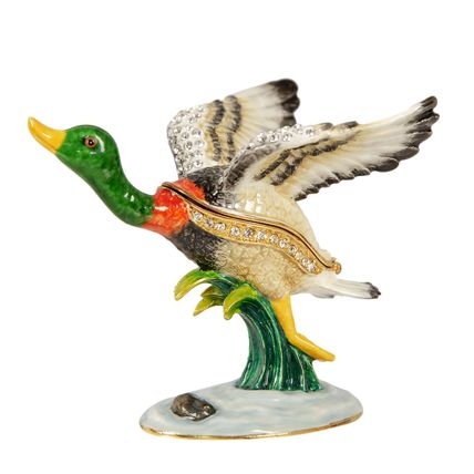 Treasured Trinket Duck Taking Flight Figurine Boxed 7 CM Gift Collection Home