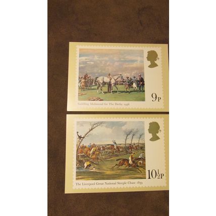 1979 GB PHQ Postcard covers set - Horse Racing - PHQ36