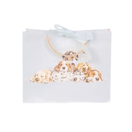 Puppy Dogs Wrendale Designs Little Paws Gift Bag Hannah Dale Size 25 X 30 cm