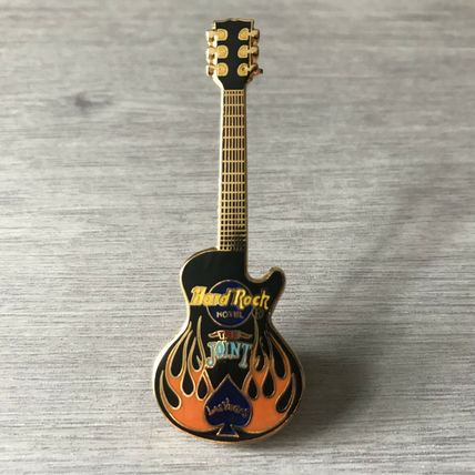 Hard Rock Cafe The Joint LAS VEGAS Black Gibson flames HRC MINT