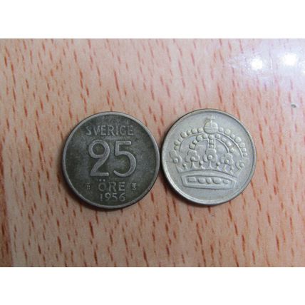 Sweden 1956 25 Silver Ore Coin