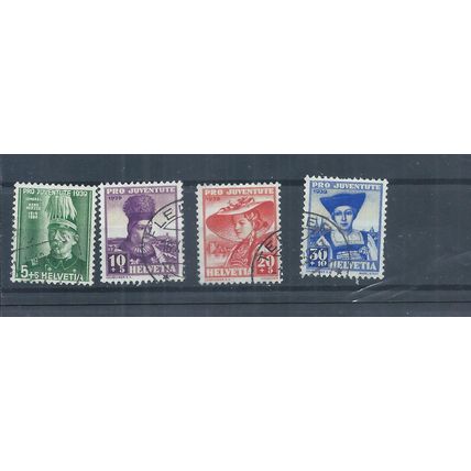 Switzerland stamps. 1939 Pro Juventute used CV £23+ (AL971)