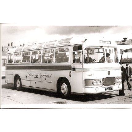 Black & White Photograph of Bristol Omnibus Co. Ltd. - 280 ECY ex. United Welsh