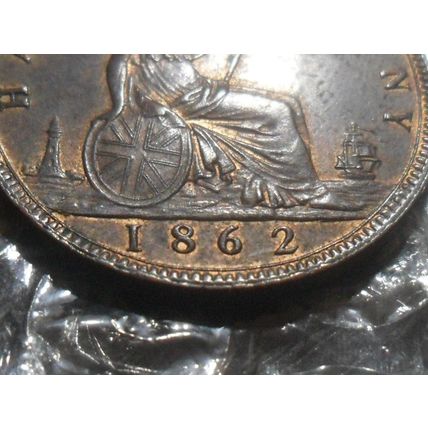 1862 Victoria half-penny.
