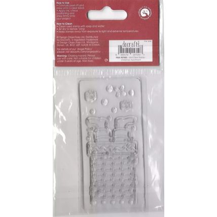 Papermania. Santa Down Chimney Stamp Set. Stamping Cardmaking Scrapbooking Craft