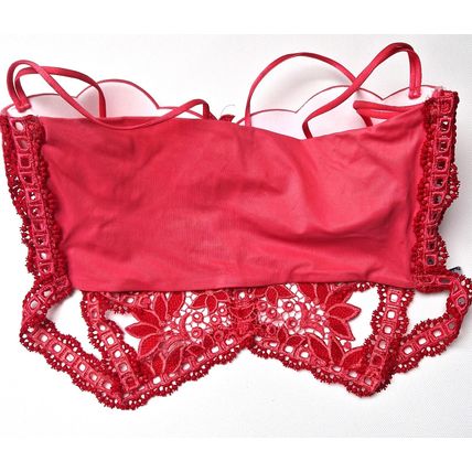 Cristina Iaia Rare Vintage Y2K Longline Pink Bralette 34C