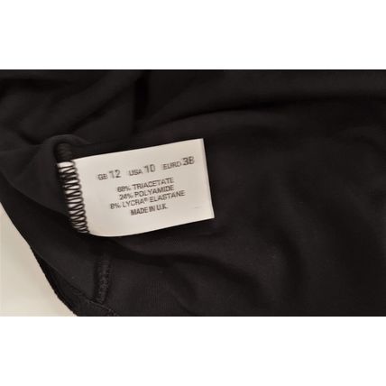 Miss Selfridge Bodysuit Black Velvet Ultrasoft Smooth Body 10 12 UK