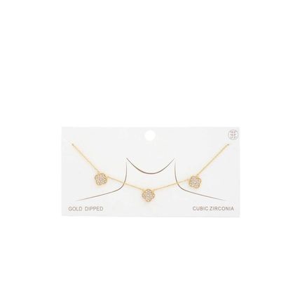New Fancy Shape Gold Dipped Necklace