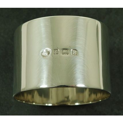 Antique Edwardian Solid Silver Napkin Serviette Ring 1909 By William Hutton