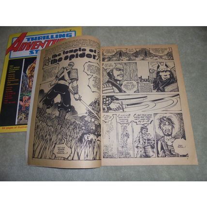 Rare 1974 Set! THRILLING ADVENTURE STORIES Magazines 1& 2! Atlas/Seaboard! $40.