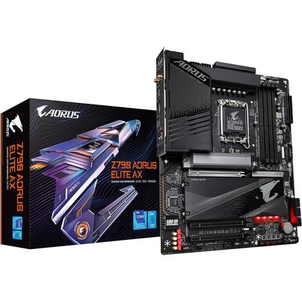 GIGABYTE Z790 AORUS Elite AX (LGA 1700/ Intel Z790/ ATX/ DDR5/ Quad M.2/ Pcie 5.