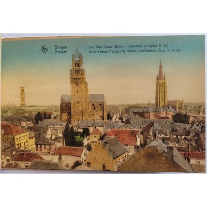 Postcards Bruges, Belgium. Book of 10. Unposted