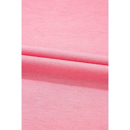 Peach Blossom Two Tones Patchwork Half Sleeve Plus Size T Shirt