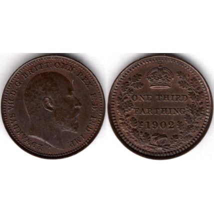 Great Britain. Edward VII. Third Farthing 1902. dy22882