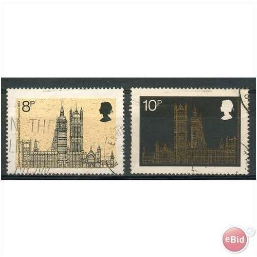 GB stamps 1973 - SG 939-940 - 19th Parliamentary Conf - fine used