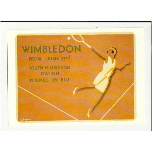 LTM148 (1R) LONDON TRANSPORT Wimbledon Postcard by LT Museum