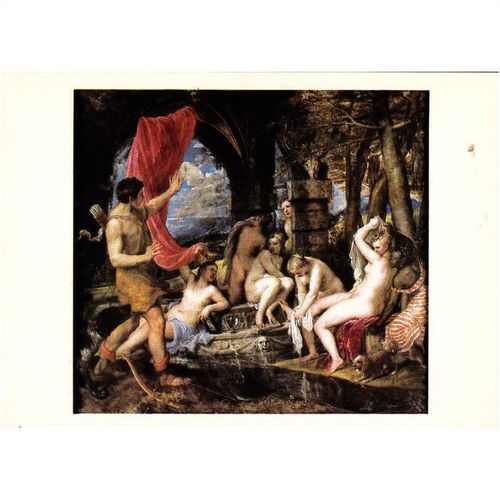 Colour Postcard - Diana & Actaeon by Titian