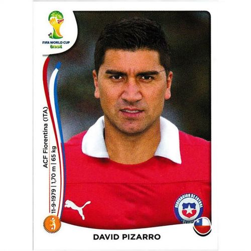 2014 Panini World Cup Soccer Stickers - #156 - David Pizarro