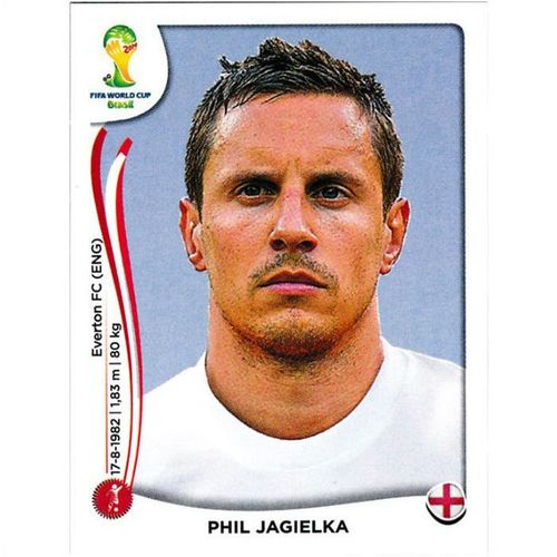 2014 Panini World Cup Soccer Stickers - #304 - Phil Jagielka