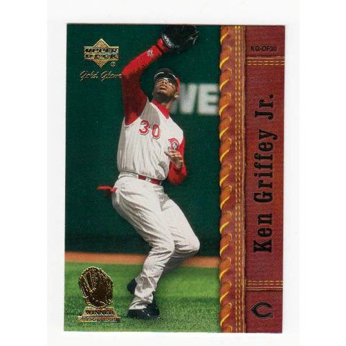 2001 Upper Deck Gold Glove Ken Griffey Jr. baseball card #84 – HOF – Reds