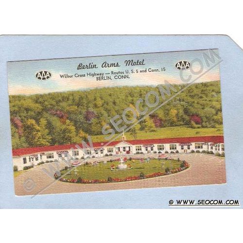 CT Berlin Berlin Arms Motel On Wilbur Cross Parkway Rts US 5 & Conn 15 Tri~25
