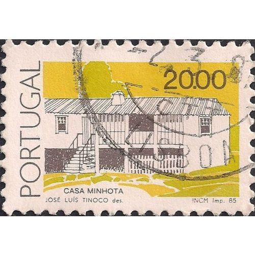 PORTUGAL, Casa Minhota, yellow 1985, 20 Esc, #3
