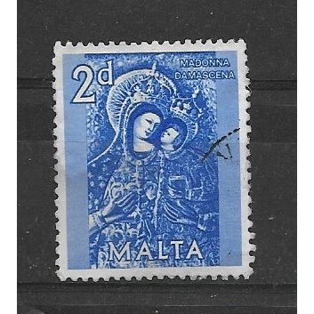 Malta.SG307 2d "Madonna Damascena".Fine Used.Jan20
