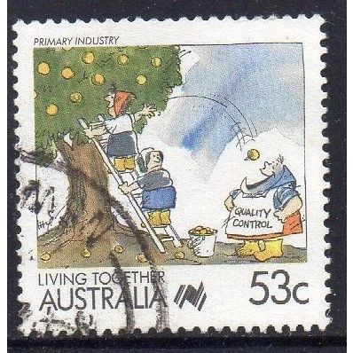 Australia 1988 Living Together - Primary Industry 53c Used