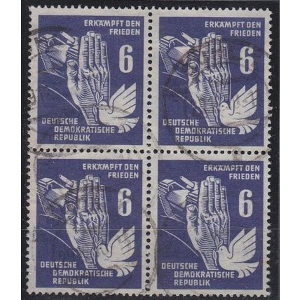 GERMANY DDR [1950] MiNr 0276 4er ( OO/used ) [01]