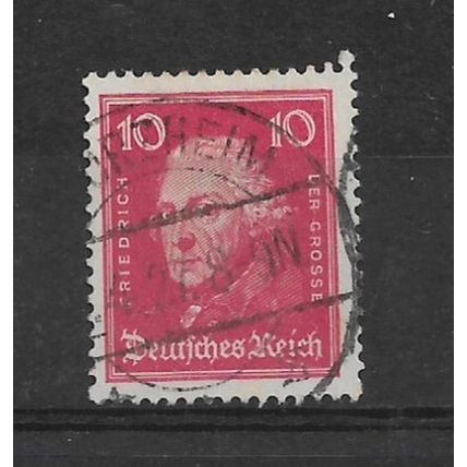 Germany.SG405 10pf Frederick the Great (Red).Fine Used.Nov21