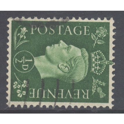 GB Scott 235a - SG462a, 1937 Dark Colours 1/2d Sideways Watermark used