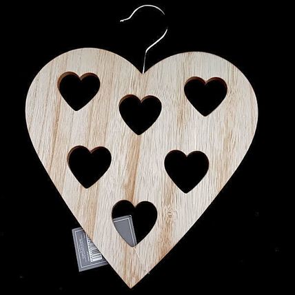 Tie and Belt Hanger For Wardrobe Natural Wood