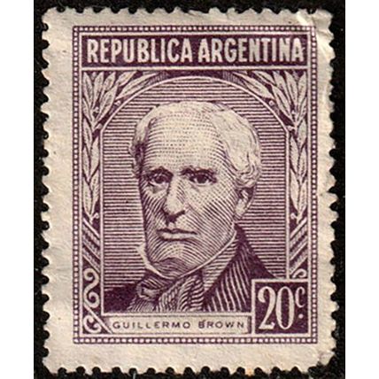 Argentina 1956 Guillermo Brown 20c Used Stamp