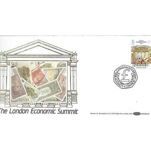 1984 Economic Summitt Illustrated First Day Cover - SUMMIT CDS