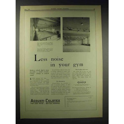 1929 Acousti-Celotex Ad - Royal Oak High School