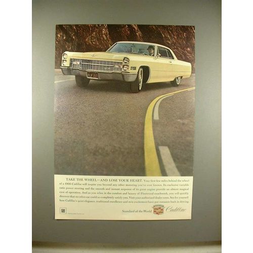 1966 Cadillac Car Ad - Take the Wheel, Lose Your Heart
