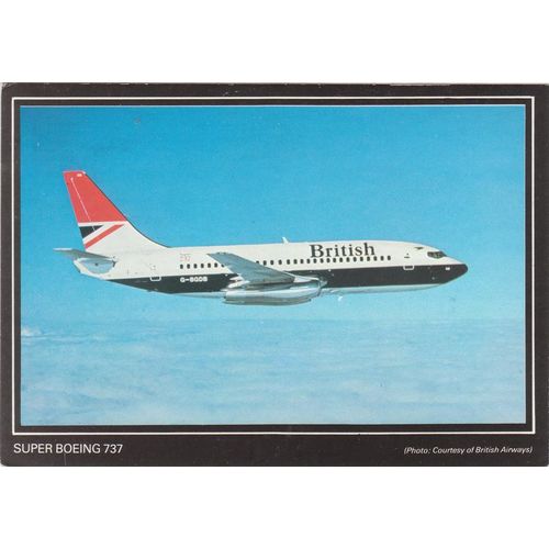 British Airways Boeing B737 Civil Aircraft Postcard (A20275)