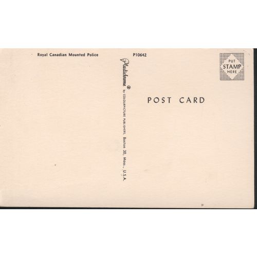 Canada Postcard - Royal Canadian Mounted Police