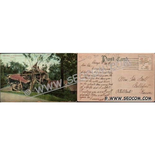 CT North Stonington Postcard Old Mill ct_box4, getfrom3, ~1644