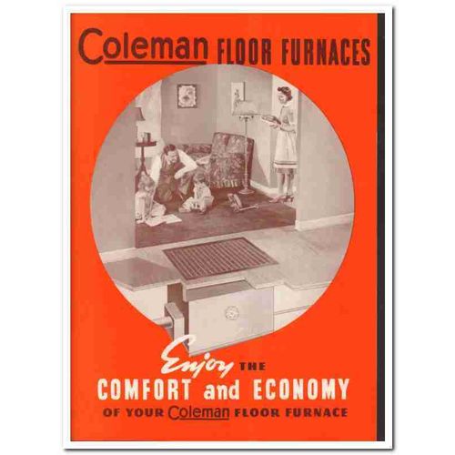 Coleman Lamp Stove Company 1940 Vintage Catalog Home Floor Furnaces